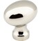 Jeffrey Alexander 1-3/16" Overall Length Polished Nickel Football Bordeaux Cabinet Knob 3990-NI - alternate 1